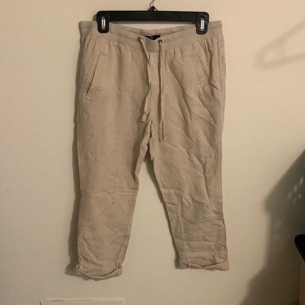 Cropped Linen Capris